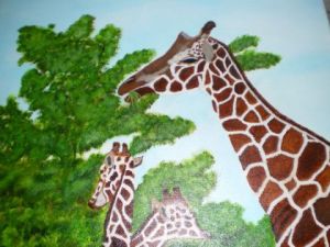 Voir le détail de cette oeuvre: girafes